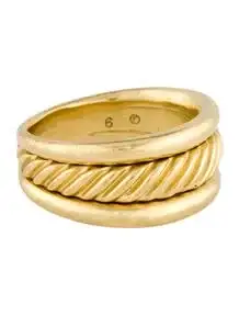 18K Cable Band Ring