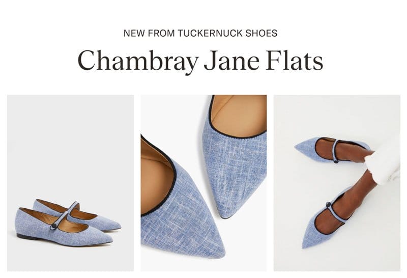 CHAMBRAY JANE FLATS