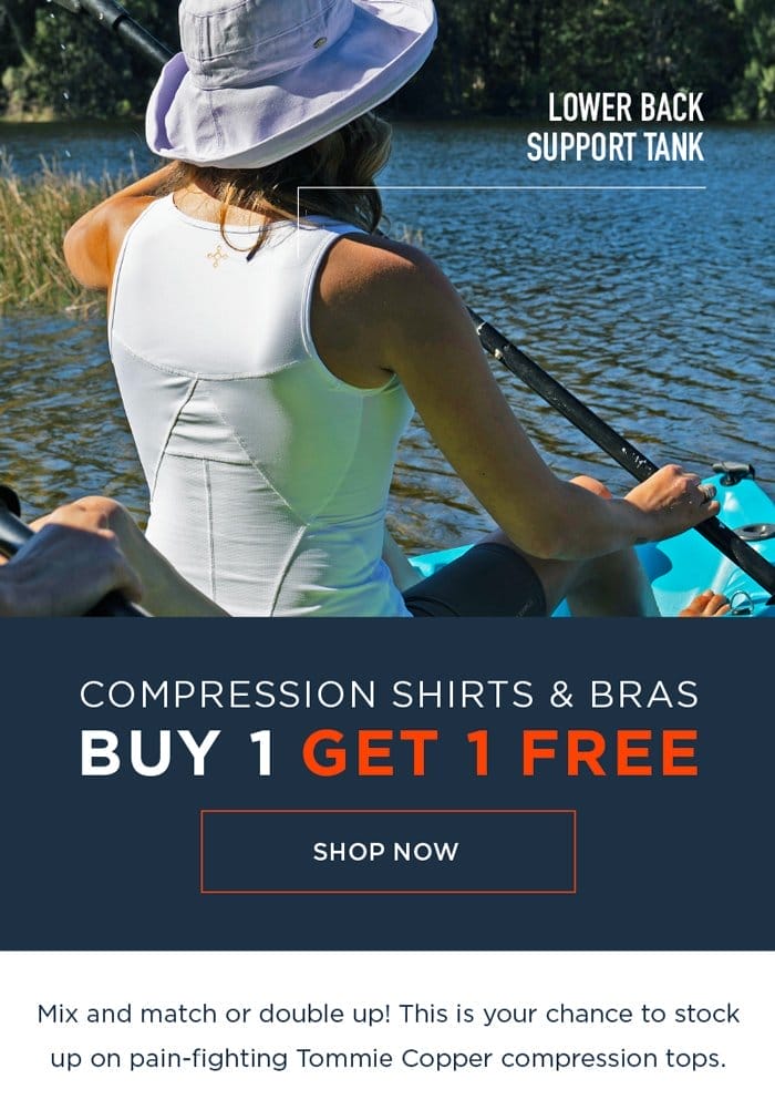 COMPRESSIONS BRAS & SHIRTS BUY 1 GET 1 FREE SHOP NOW