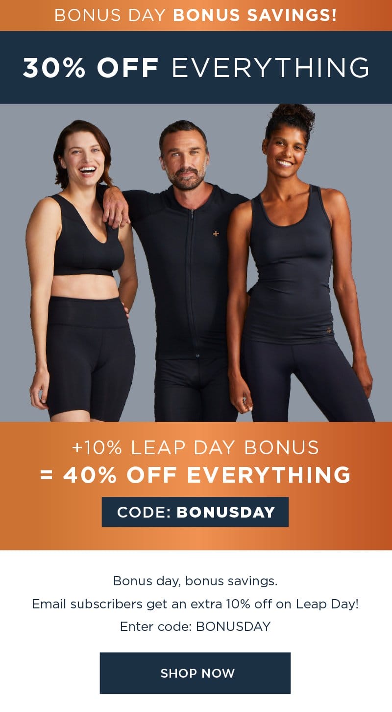 [EXTRA 10% OFF TODAY ONLY!] 30% OFF EVERYTHING SHOP NOW + 10% EXCLUSIVE BONUS=40% OFF EVERYTHING Code: BONUSDAY