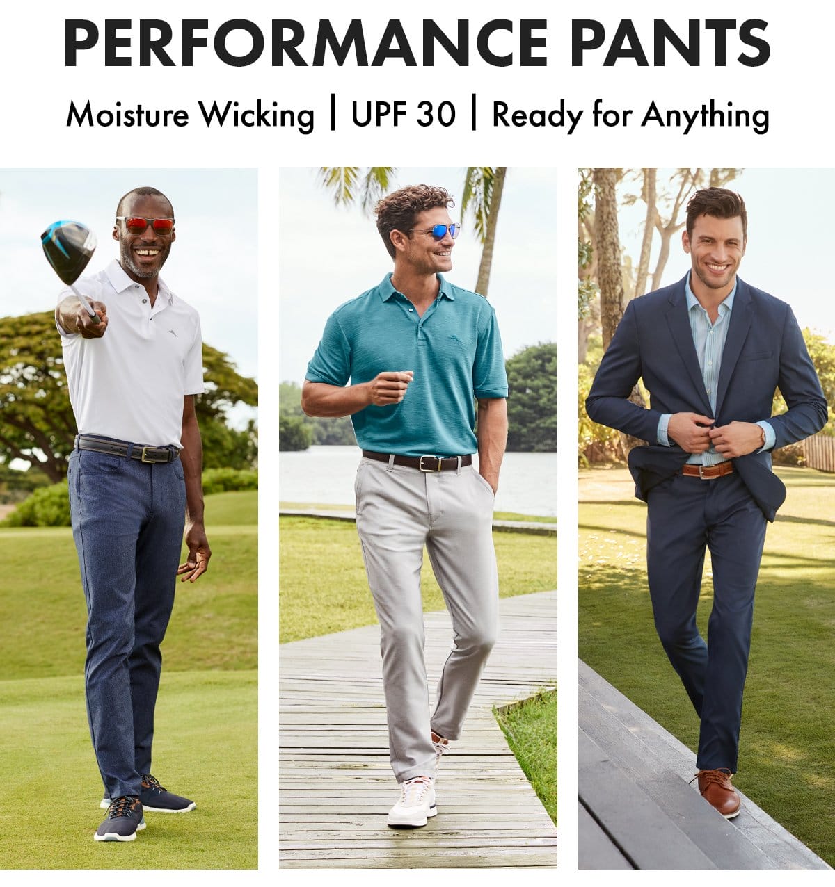 Performance Pants | Moisture Wicking | UPF 30 | Ready for Anything