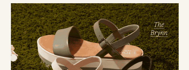 Brynn Vetiver Leather Platform Sandal
