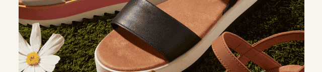Brynn Black Leather Platform Sandal