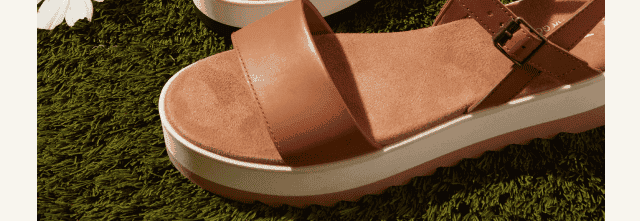 Brynn Tan Leather Platform Sandal