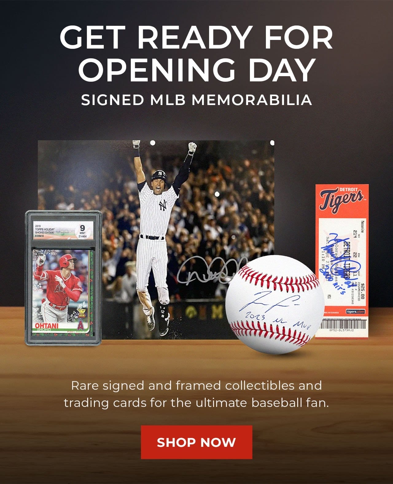 Signed MLB Memorabilia | SHOP NOW