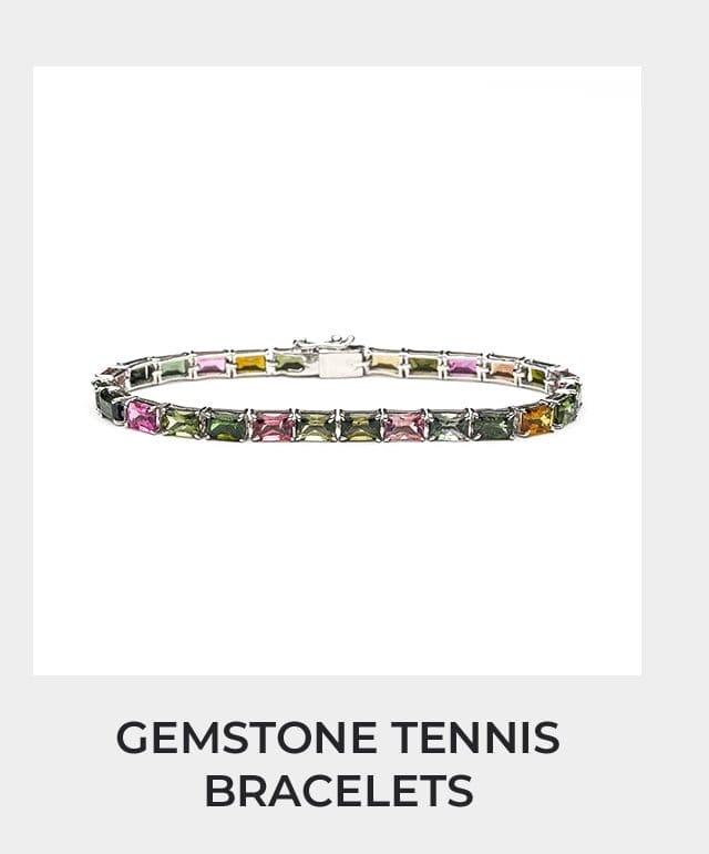 Gemstone Tennis Bracelets