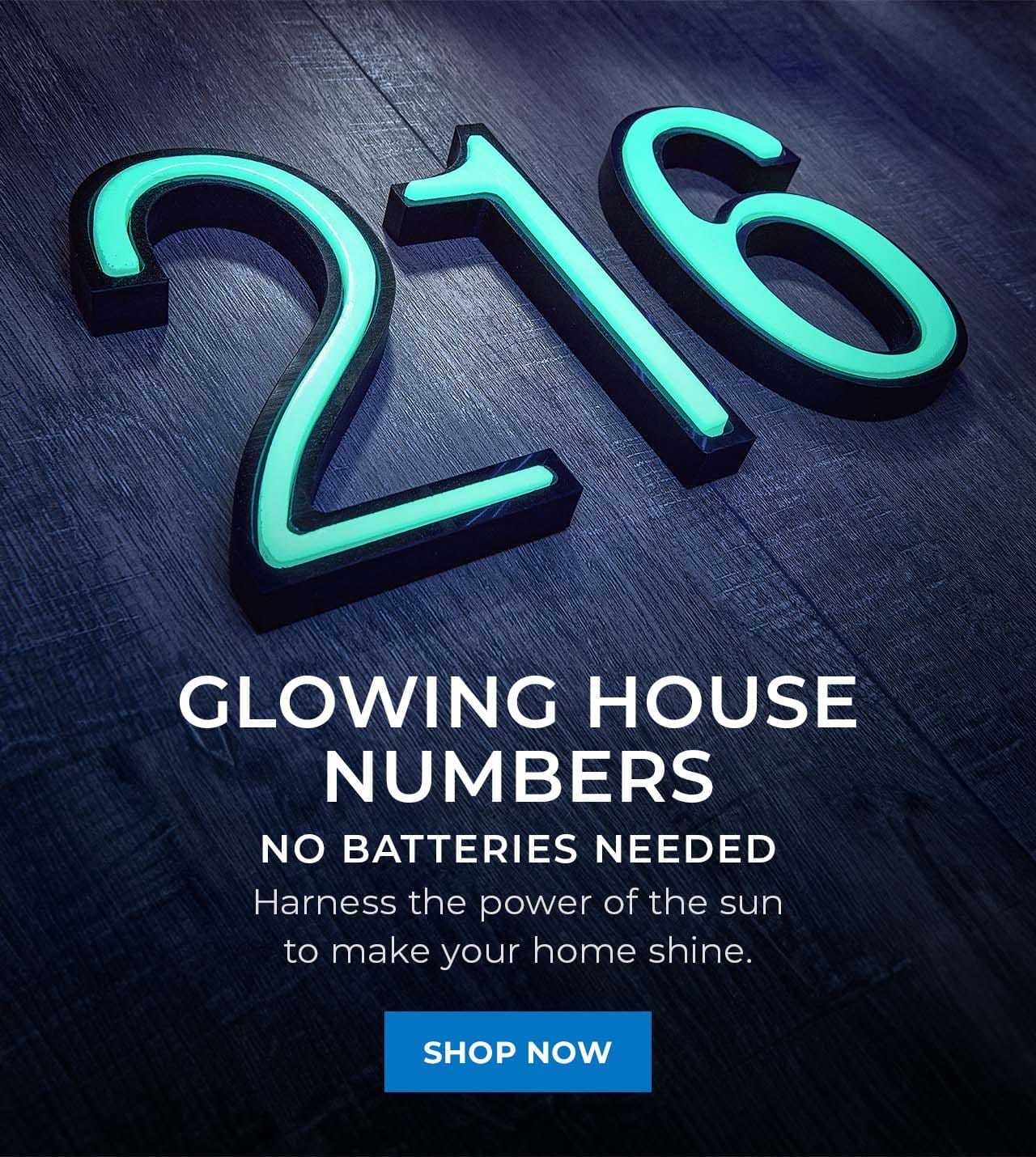 Glowing Address Numbers | SHOP NOW