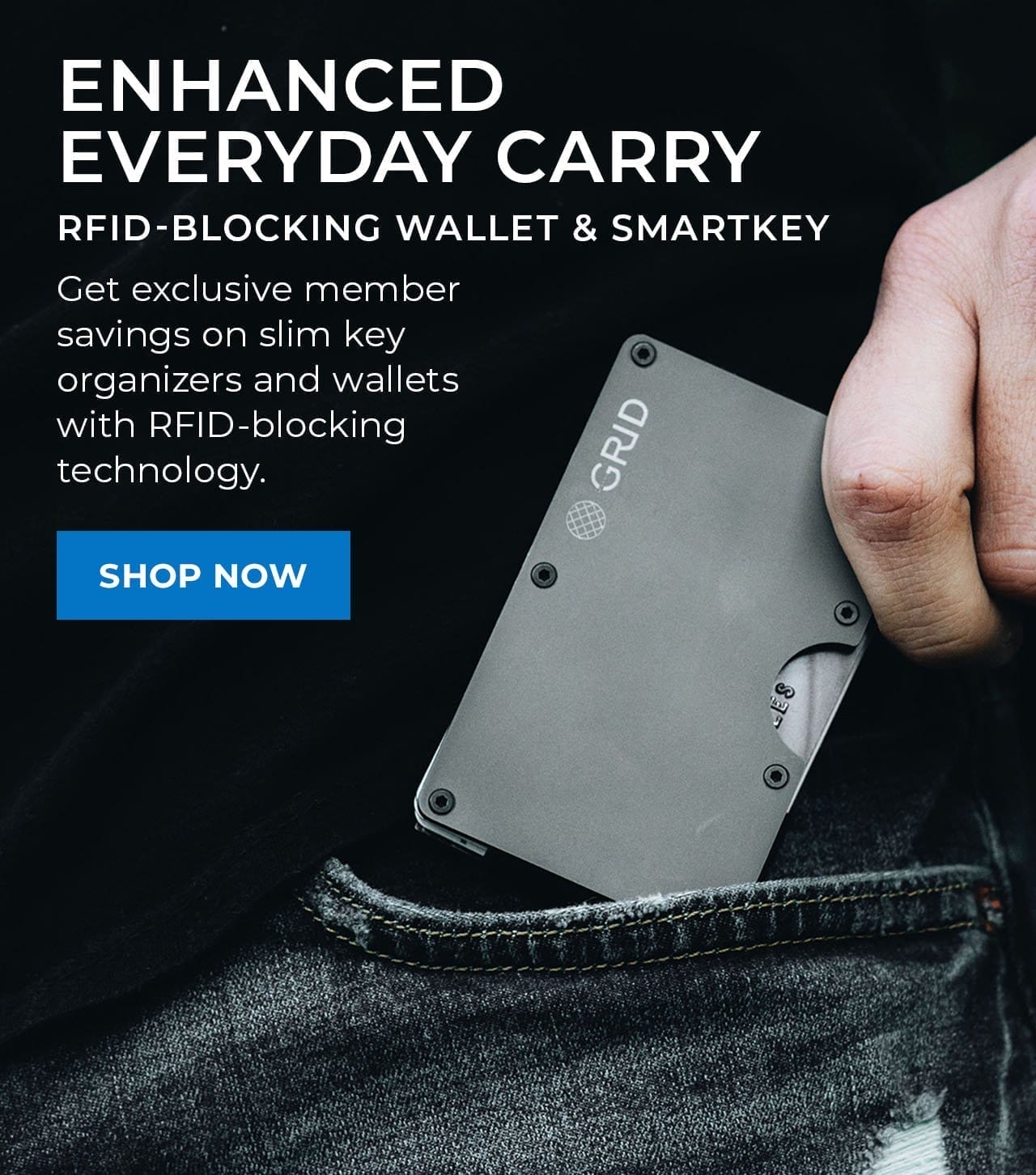 RFID-Blocking Wallet & Smartkey | SHOP NOW
