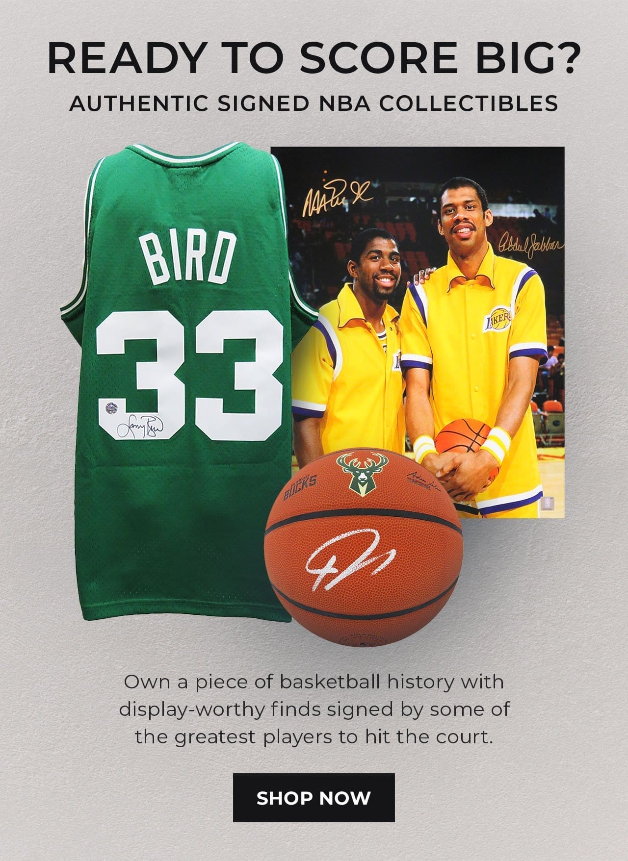 Authentic Signed NBA Collectibles | SHOP NOW