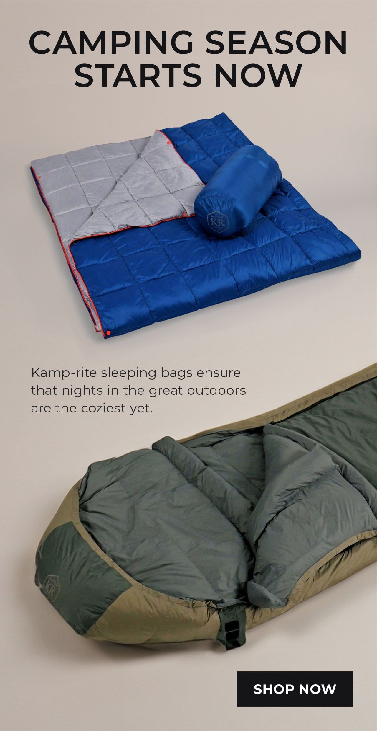 Sleeping Bags and Blankets | SHOP NOW