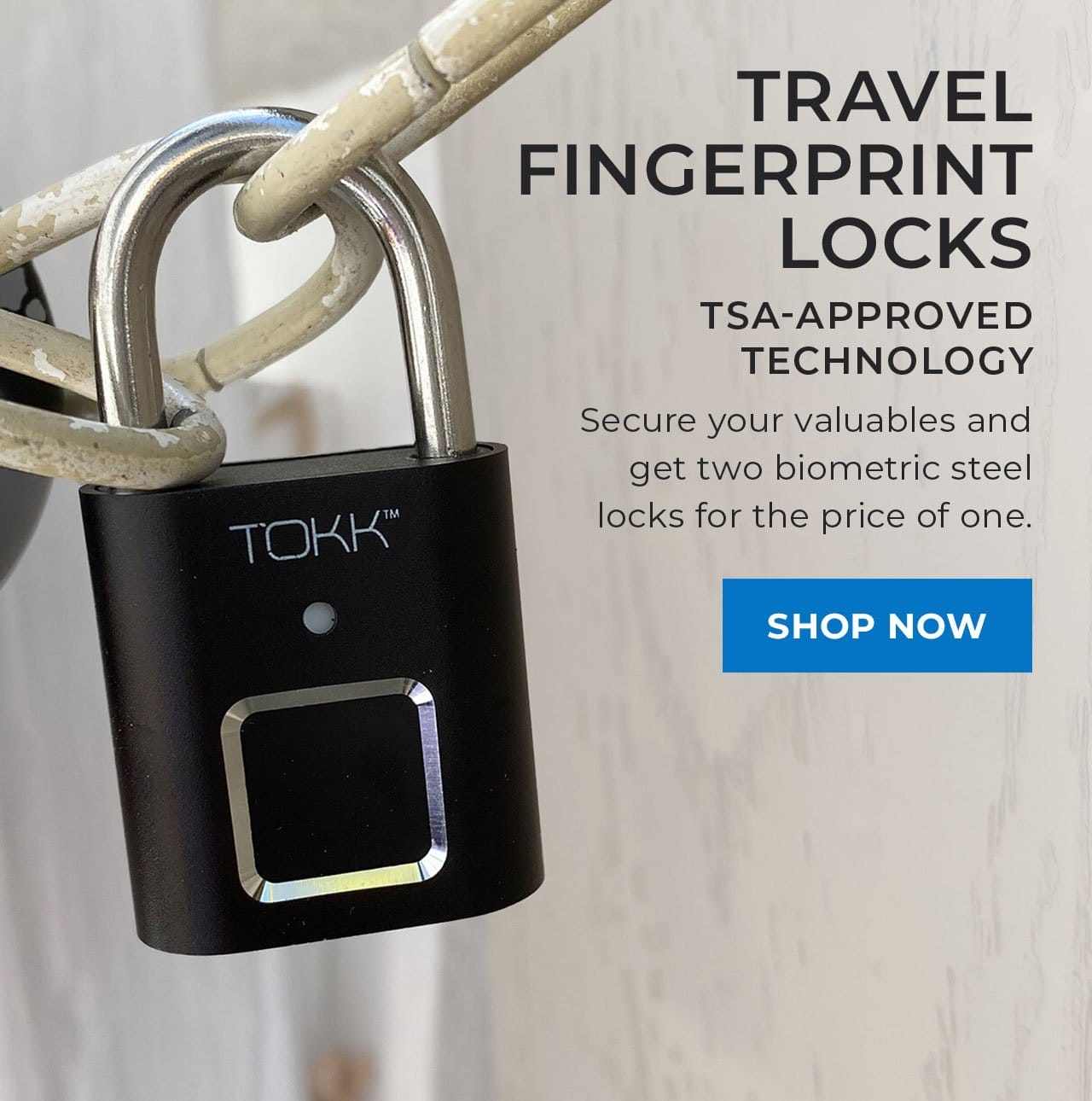 Travel Fingerprint Locks | SHOP NOW