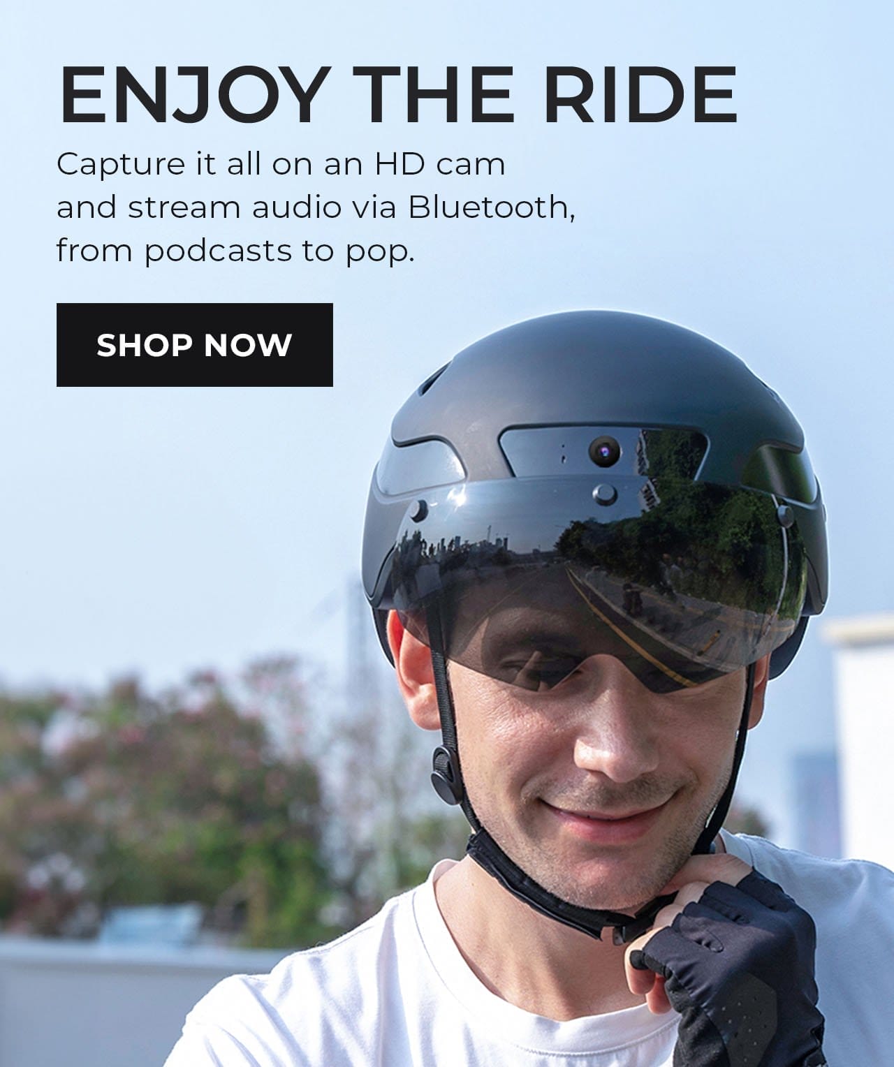  Smart Bike Helmet with Speakers and Camera | SHOP NOW