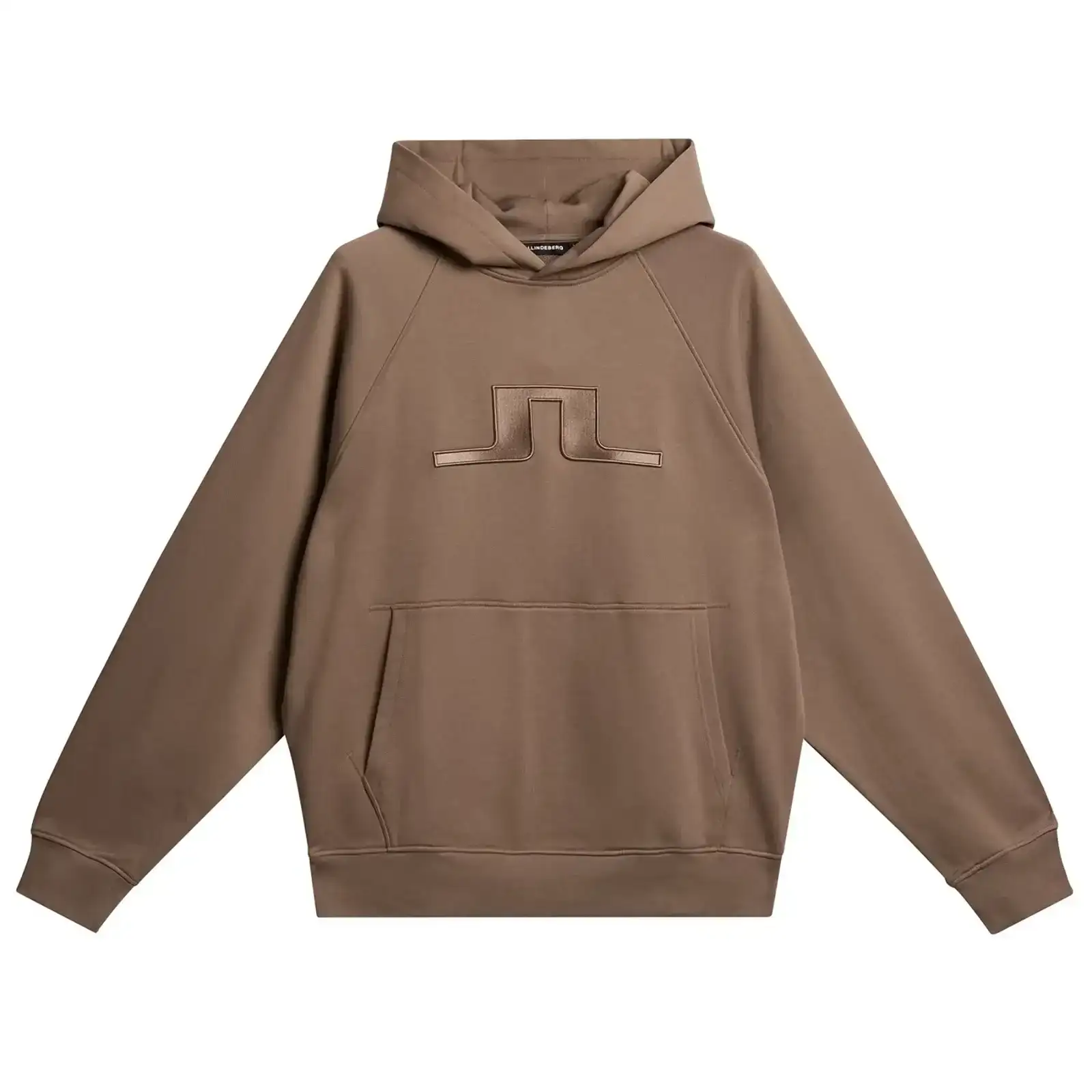 Image of Callan Relaxed Fit Cotton Jersey Bridge Hoodie Walnut Brown - SS24