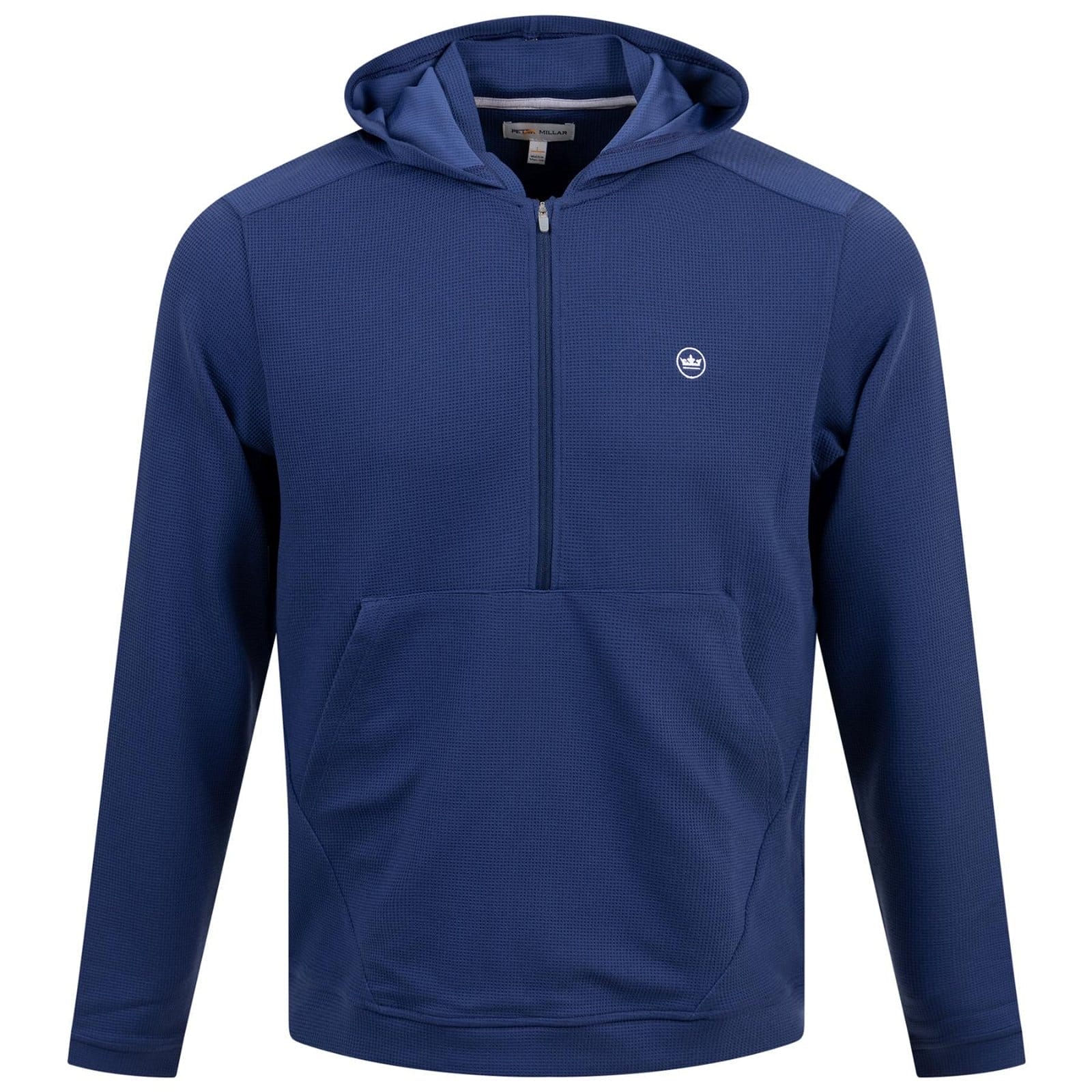 Image of Grid Classic Fit Performance Half Zip Hoodie Sport Navy - SS24