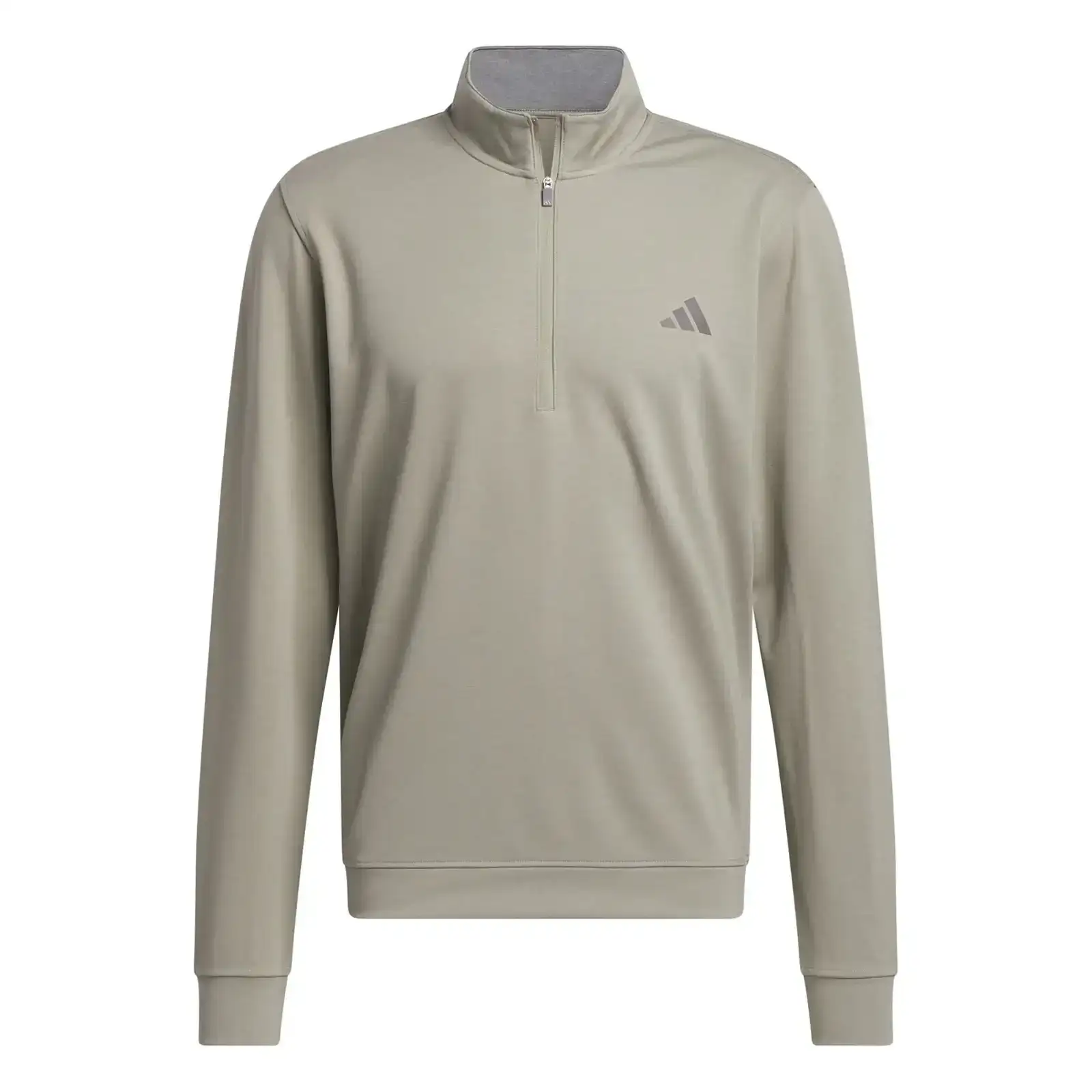 Image of Elevated Quarter Zip Regular Fit Mid Layer Silver Pebble - SS24