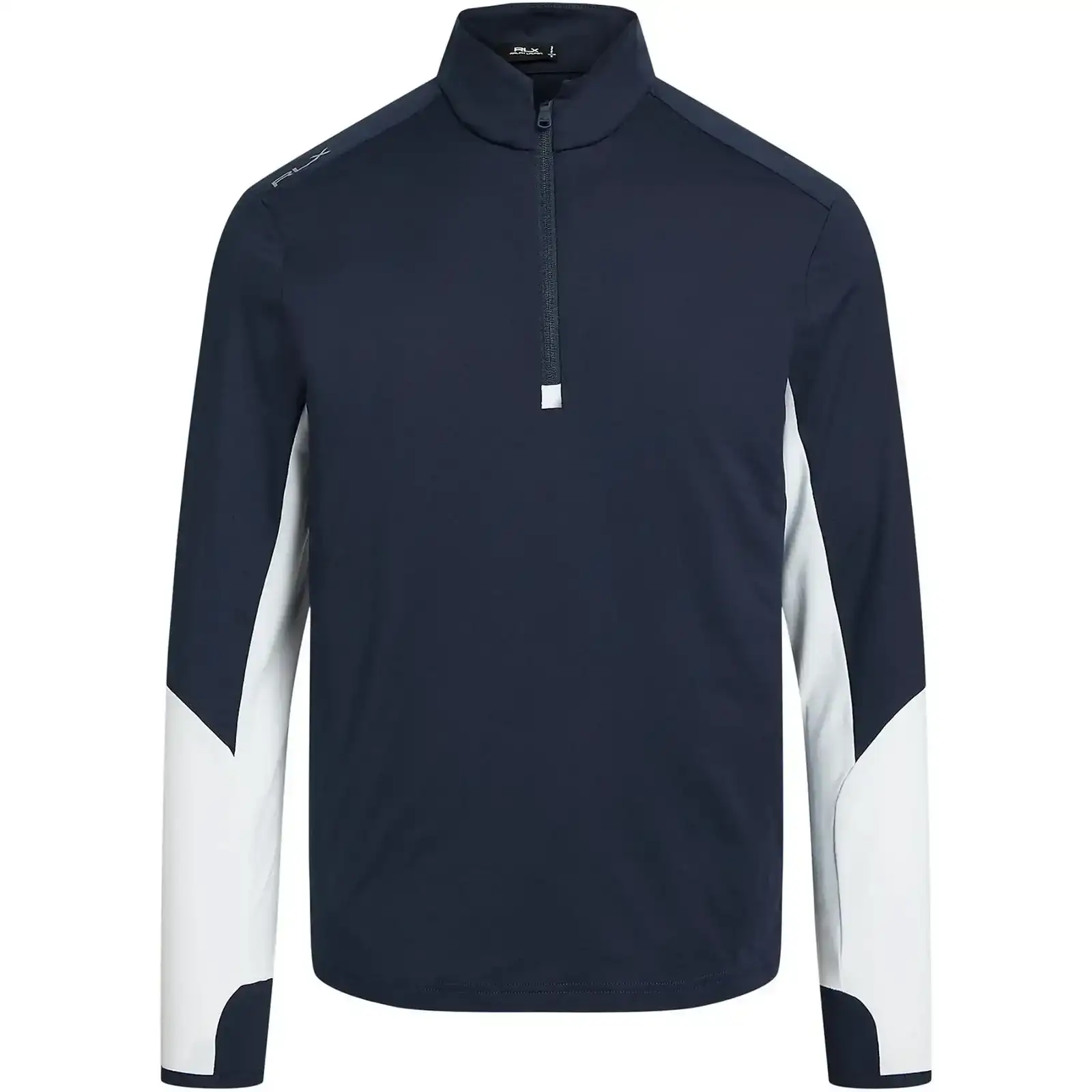 Image of RLX Standard Fit Half Zip Stretch Jersey Mid Layer Refined Navy - SS24