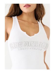 SHOP CRYSTAL ARCHED LOGO TANK TOP