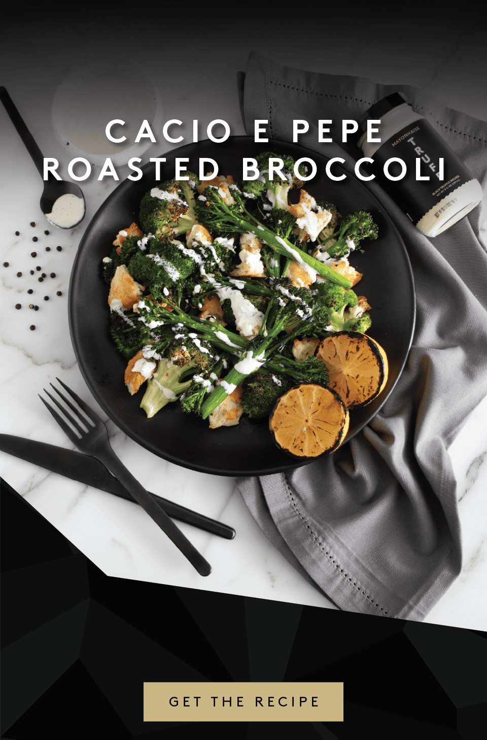 Cacio e Pepe Roasted Broccoli