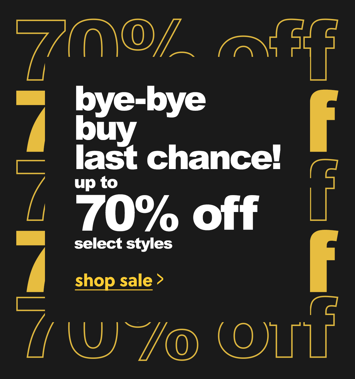 Bye-bye Buy Sale >