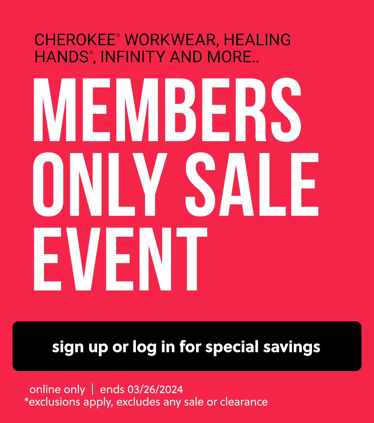 Members Only Sale Event >