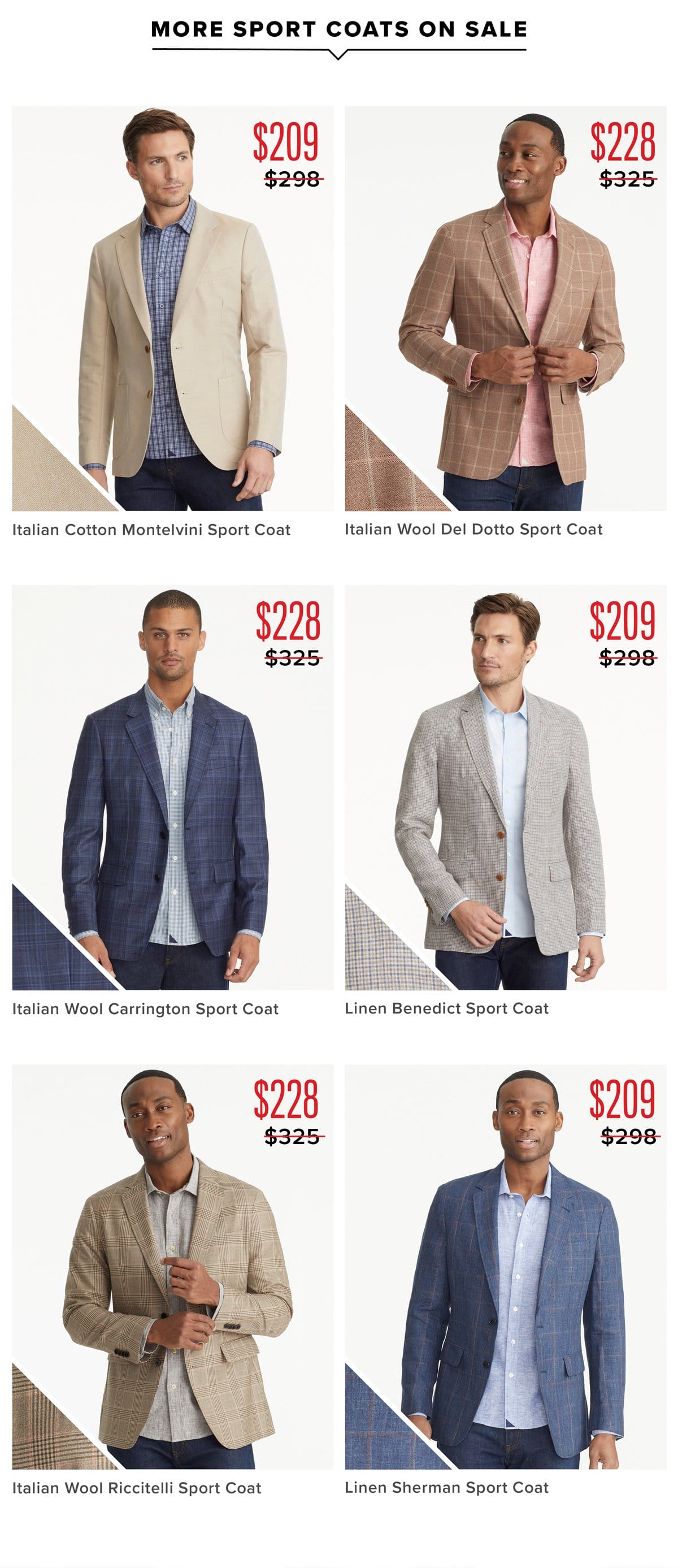 More Sport Coats On Sale