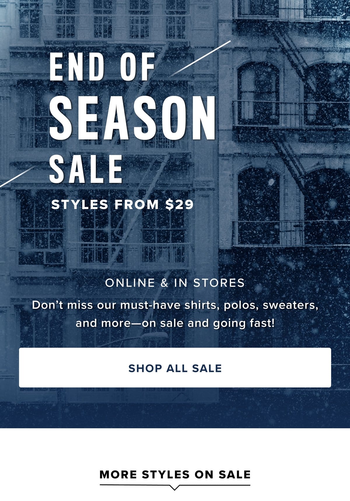 Shop End Of Season Sale