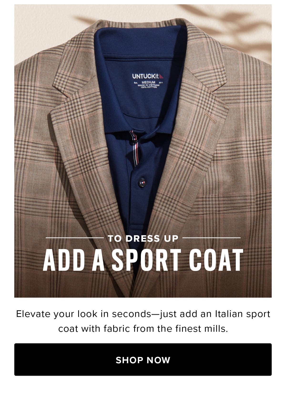 To Dress Up: Add A Sport Coat