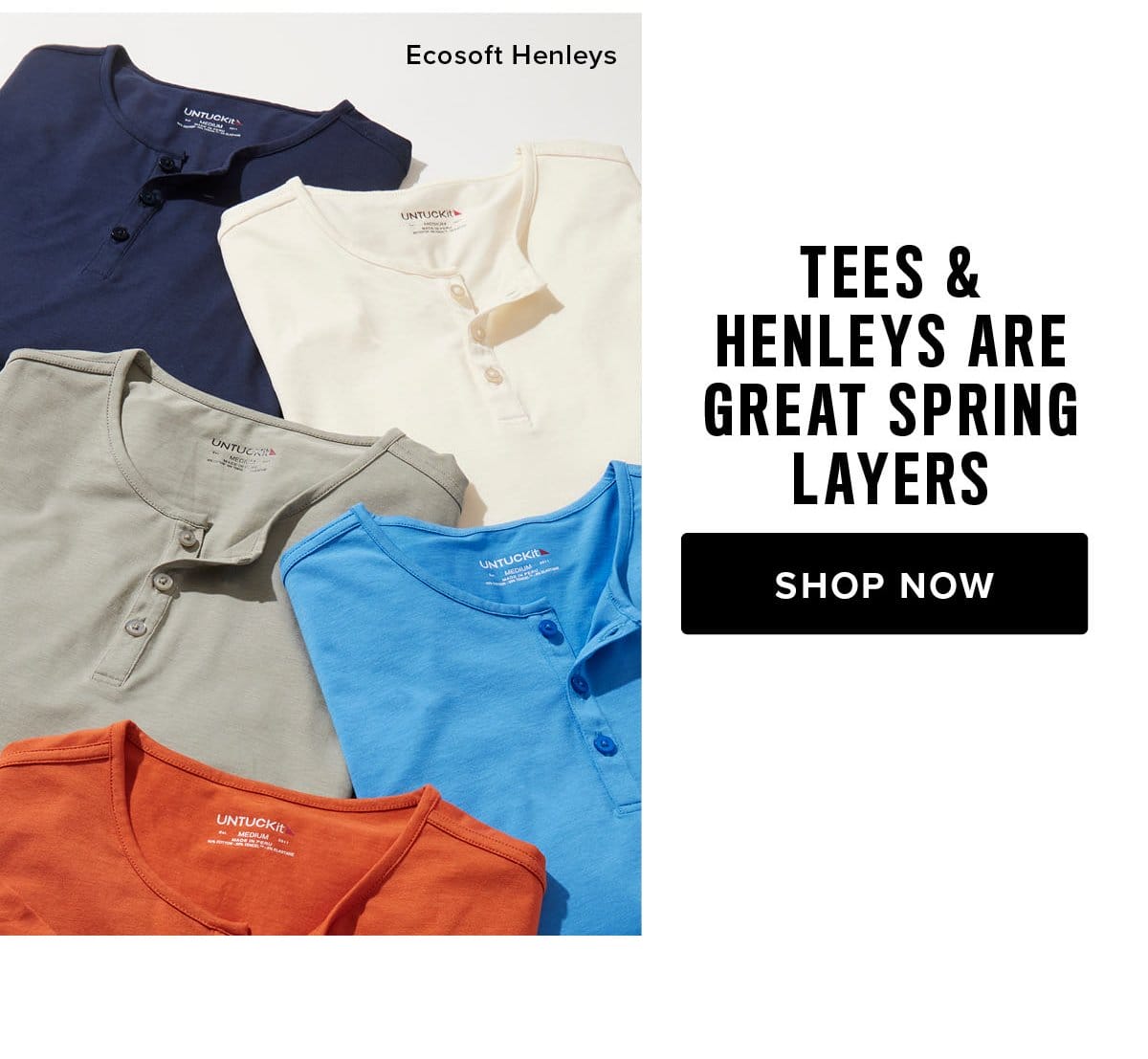 Tees & Henleys Are Great Spring Layers