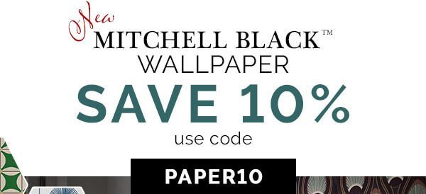 USE CODE PAPER10, SAVE 10% ON MITCHELL BLACK WALLPAPER