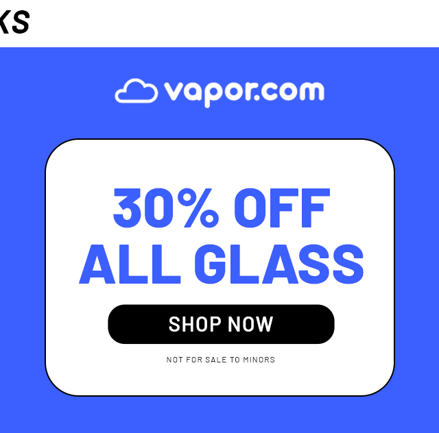 30% OFF all glass