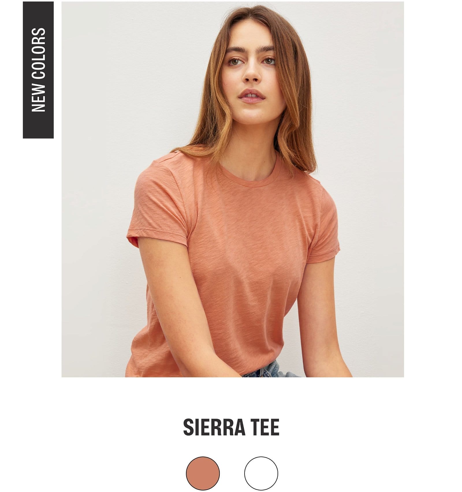 Model wearing the Sierra Tee