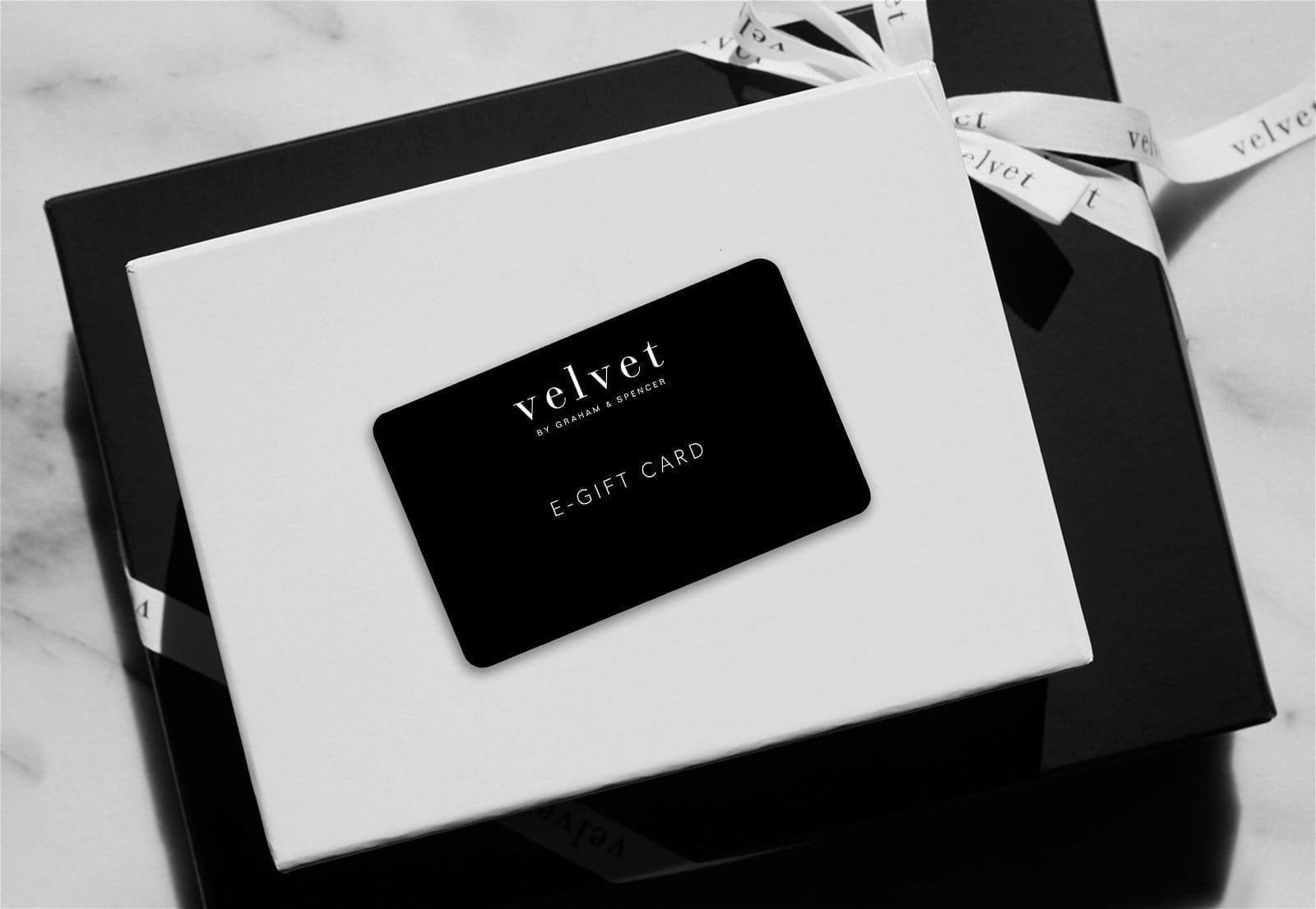 Shop our Velvet E-Gift Card