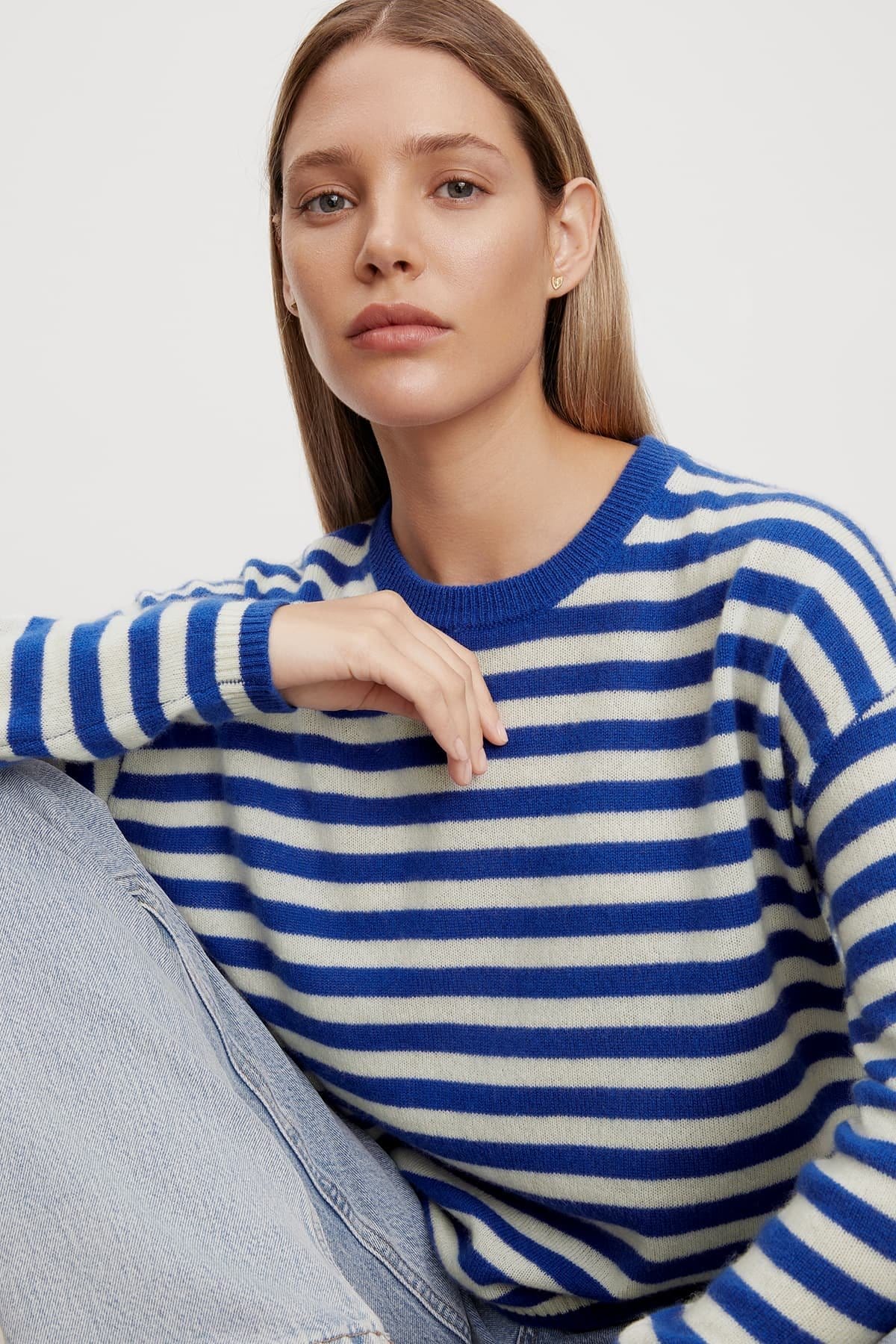 Model wearing the Alyssa Sweater