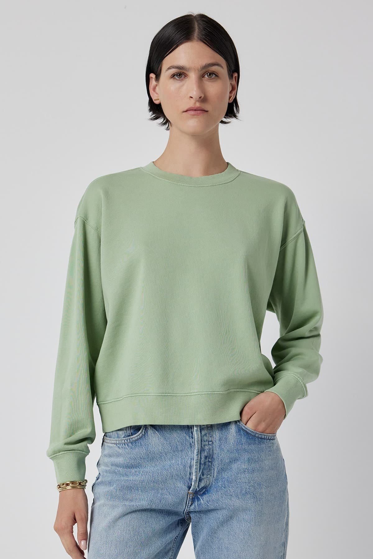 Model wearing the Ynez Sweatshirt