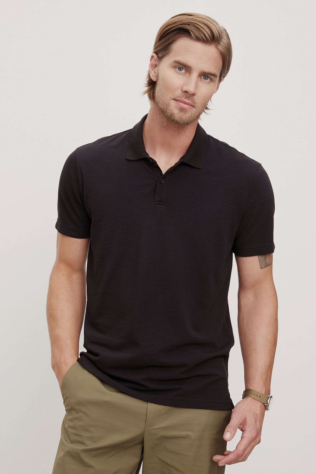 Model wearing the Willis Polo
