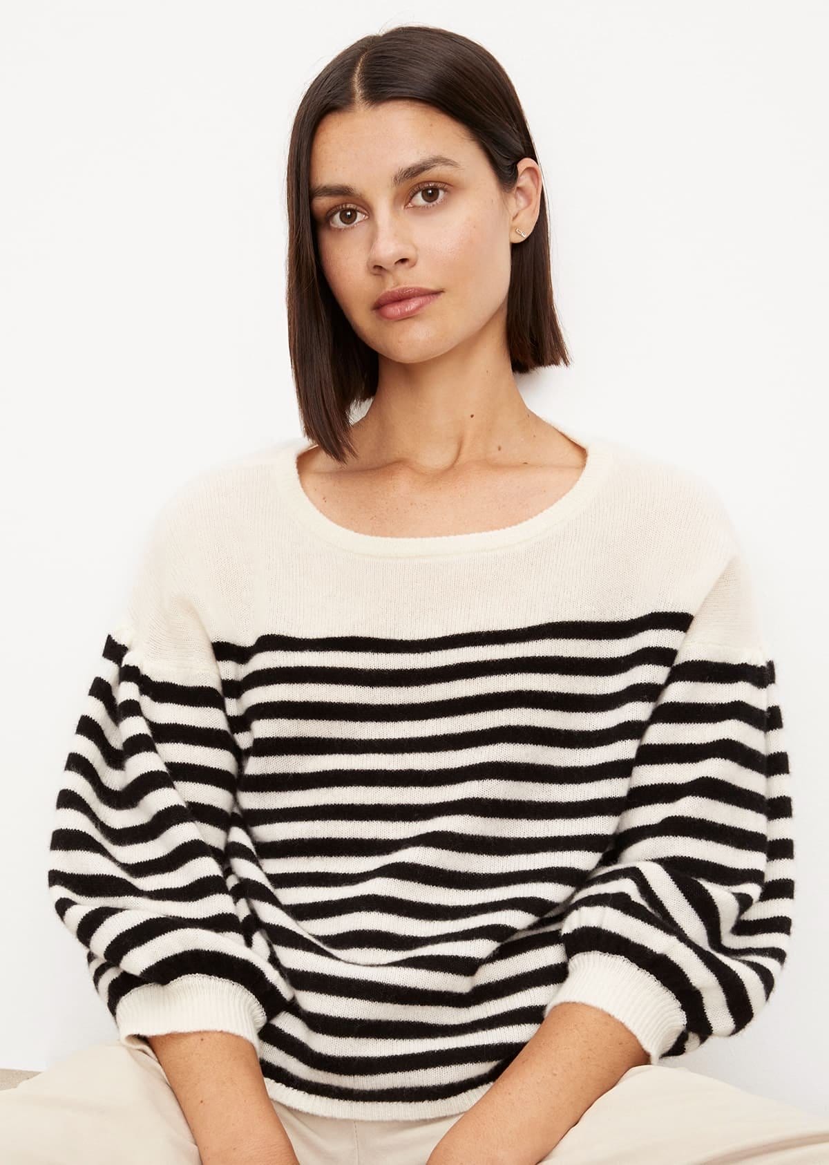 Model wearing the Eva Sweater