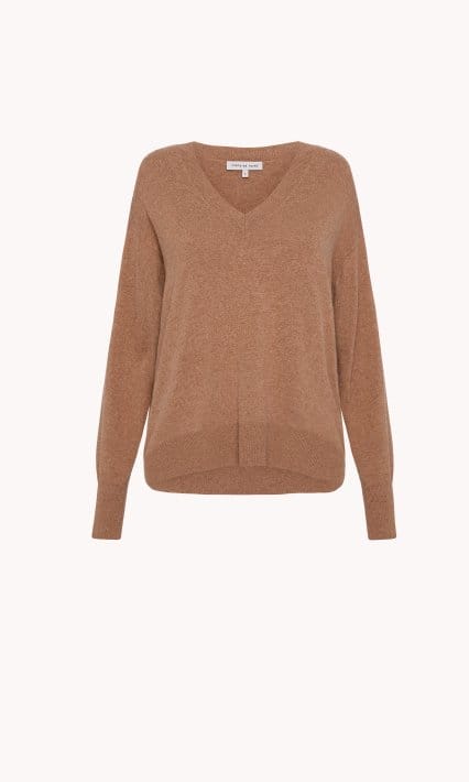 Cashmere Merino Blend V-Neck Sweater