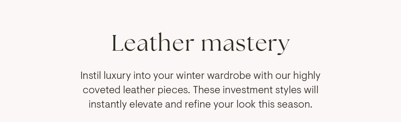 Leather Mastery