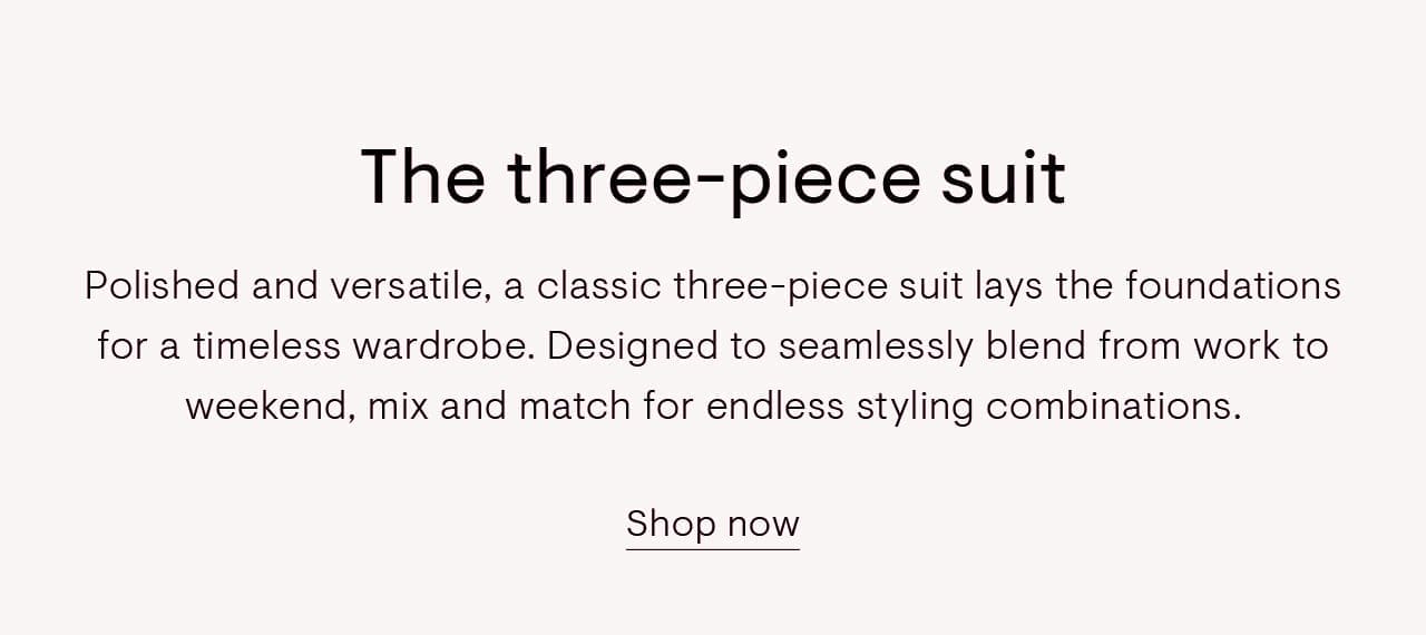 The three-piece suit