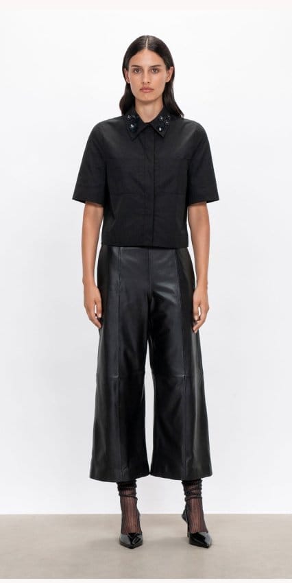 Soft Leather Culottes