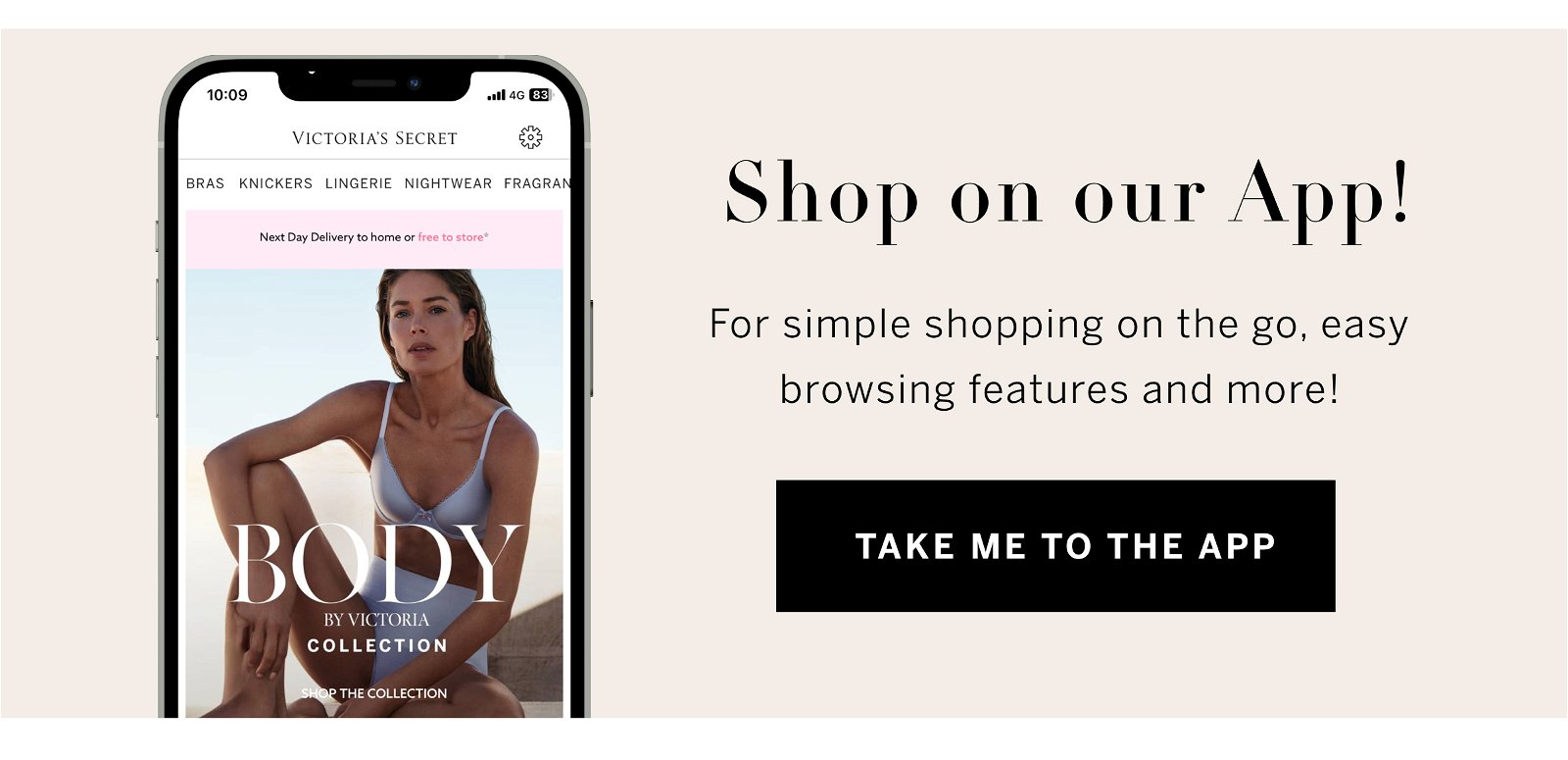 Shop on the app