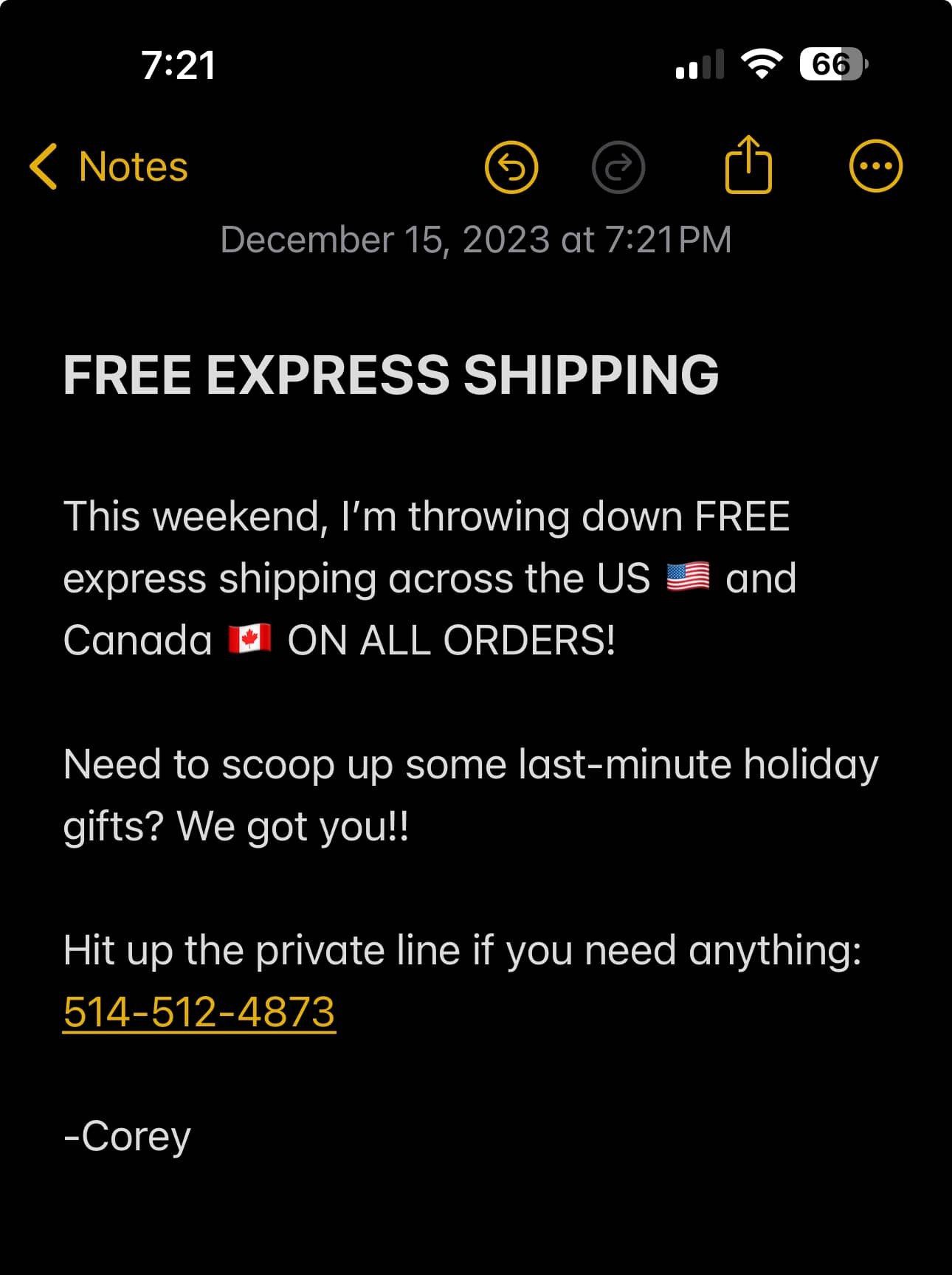 FREE SHIPPING ALL WEEKEND!