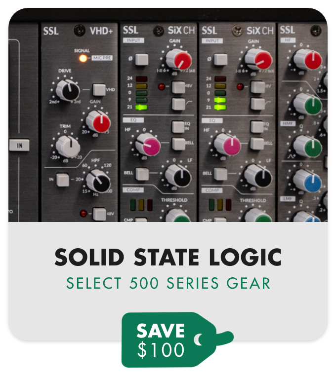 Save \\$100 On Select Solid State Logic 500 Series Gear