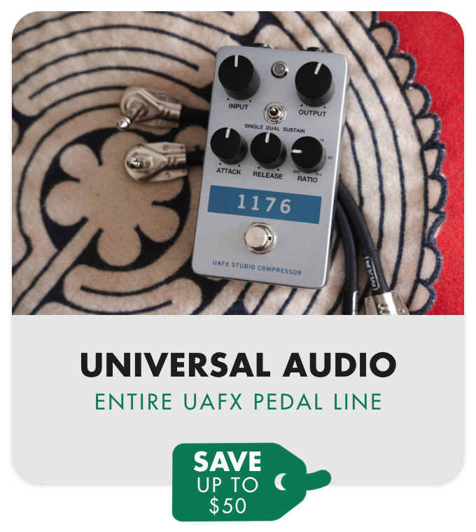 Save Up To \\$50 On Universal Audio UAFX Pedals