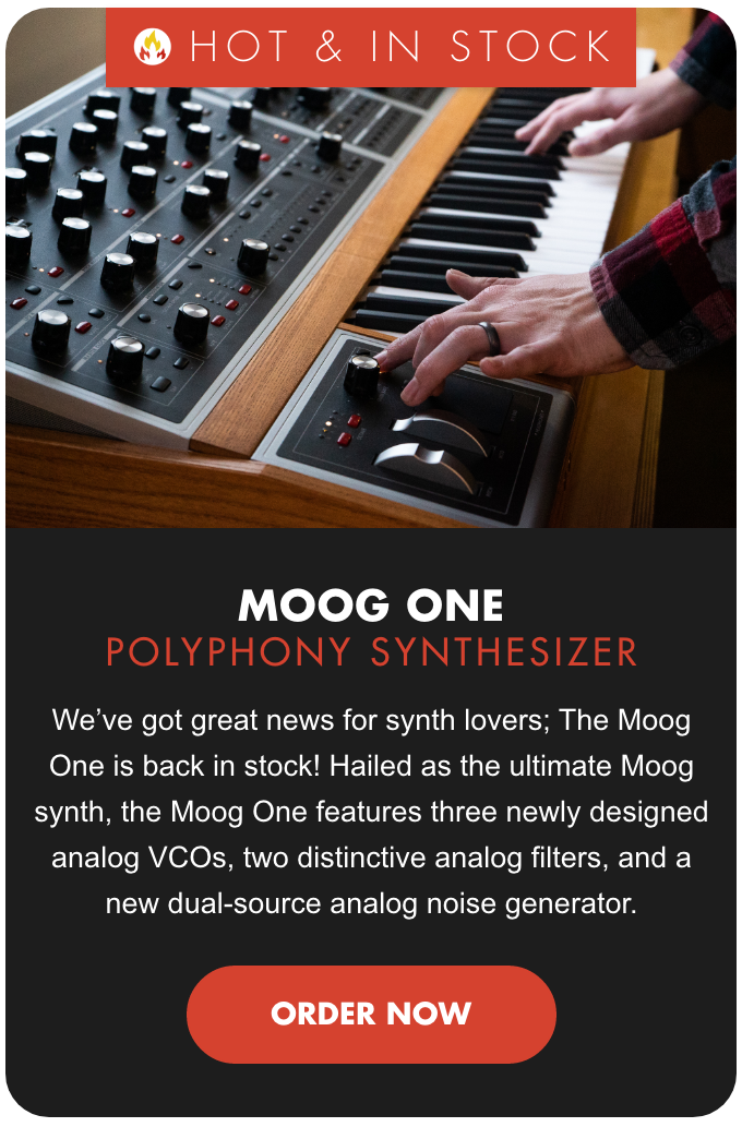 Hot & In Stock: Moog One Synthesizer