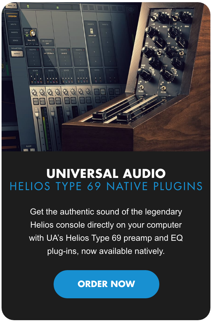New! Universal Audio Helios Type 69 Native Plug-Ins