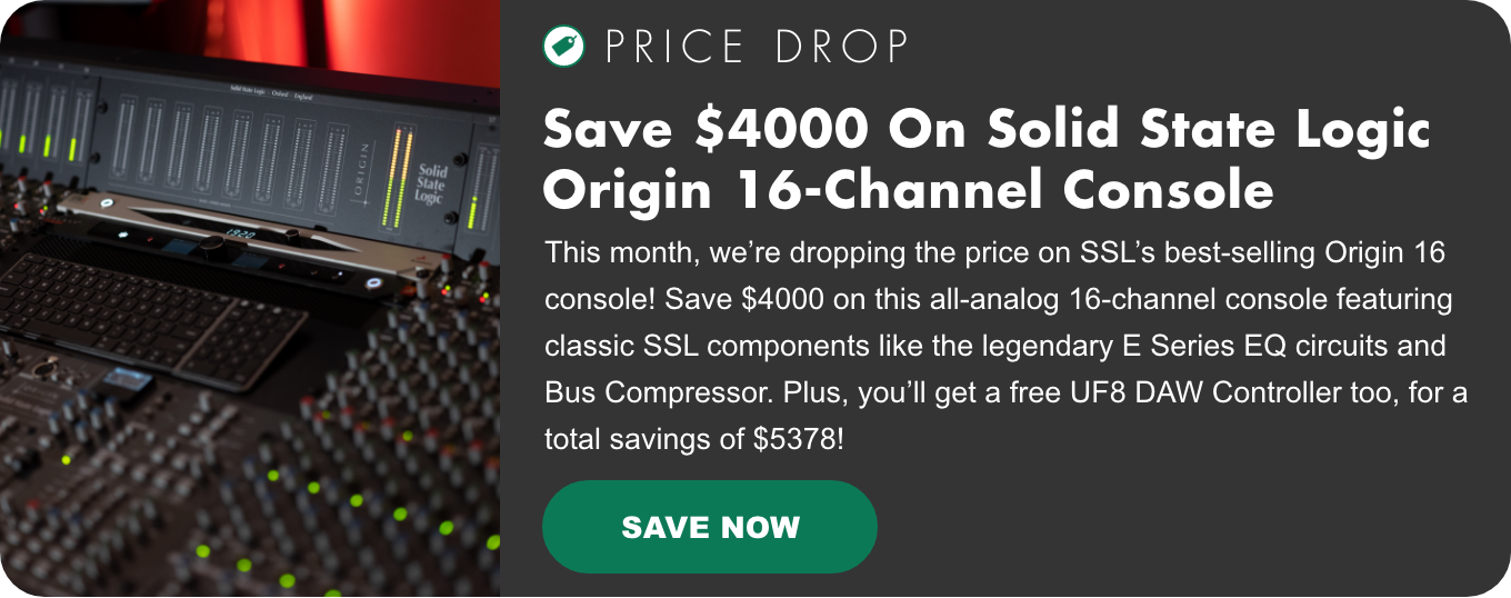 PRICE DROP! SSL Origin 16-Channel Console