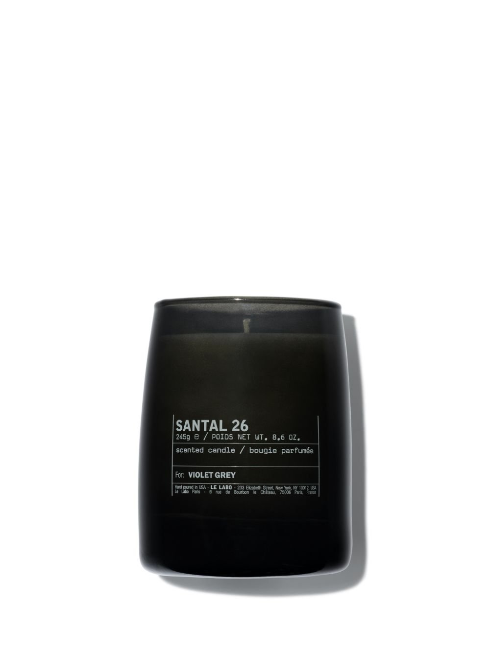 Image of <B>LE LABO</B><BR>SANTAL 26 CLASSIC CANDLE FOR VIOLET GREY