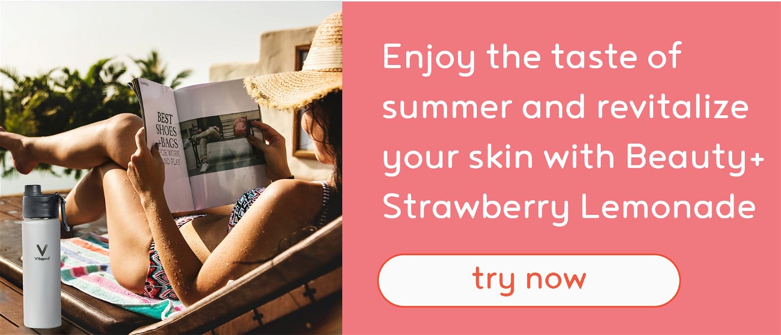 Enjoy the taste of summer and revitalize your skin with Beauty+ Strawberry Lemonade