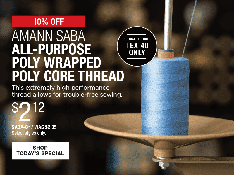 10% Off Amann Saba All-Purpose Poly Wrapped Poly Core Thread